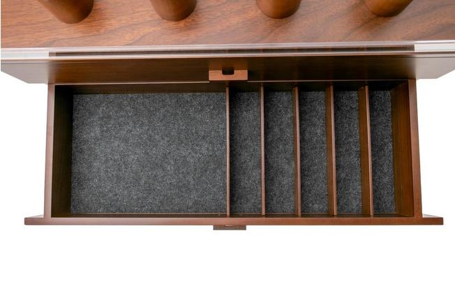 Image for Holme & Hadfield Legacy Watch Display Case LGP-WT-978-1 Walnut, watch display for 17 pieces
