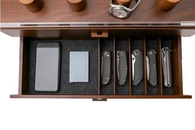 Image for Holme & Hadfield Legacy Watch Display Case LGP-WT-978-1 Walnut, watch display for 17 pieces