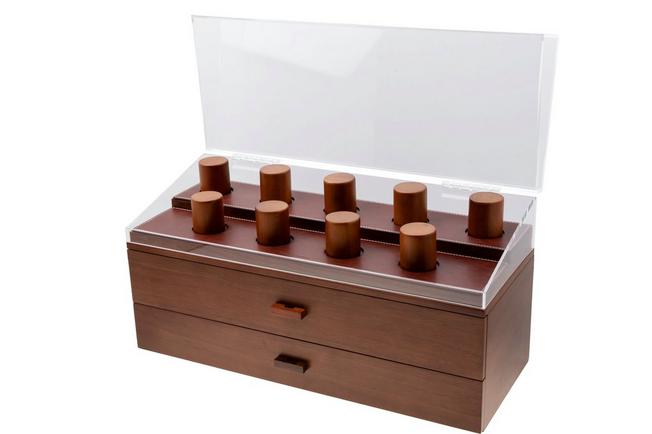 Image for Holme & Hadfield Legacy Watch Display Case LGP-WT-978-1 Walnut, watch display for 17 pieces