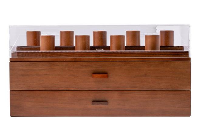 Image for Holme & Hadfield Legacy Watch Display Case LGP-WT-978-1 Walnut, watch display for 17 pieces