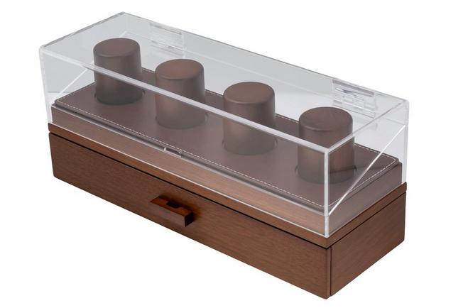 Image pour Holme & Hadfield Watch Deck Pro LP-Y09T-8KUM Walnut, boîte à montres 4 emplacements