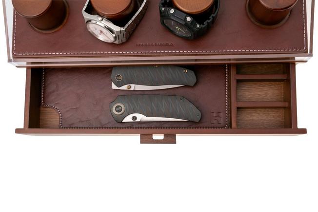 Image pour Holme & Hadfield Watch Deck Pro LP-Y09T-8KUM Walnut, boîte à montres 4 emplacements