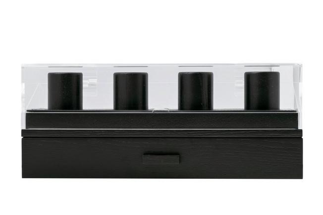 Obraz dla Pudełko ekspozycyjne na zegarki Holme & Hadfield Watch Deck Pro RE-UKC8-ZLQC Black, n\ 4 szt.