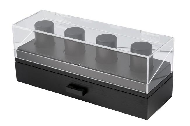 Obraz dla Pudełko ekspozycyjne na zegarki Holme & Hadfield Watch Deck Pro RE-UKC8-ZLQC Black, n\ 4 szt.