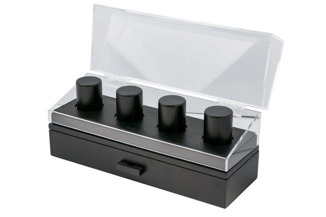 Obraz dla Pudełko ekspozycyjne na zegarki Holme & Hadfield Watch Deck Pro RE-UKC8-ZLQC Black, n\ 4 szt.