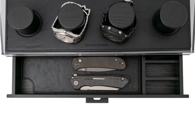 Obraz dla Pudełko ekspozycyjne na zegarki Holme & Hadfield Watch Deck Pro RE-UKC8-ZLQC Black, n\ 4 szt.
