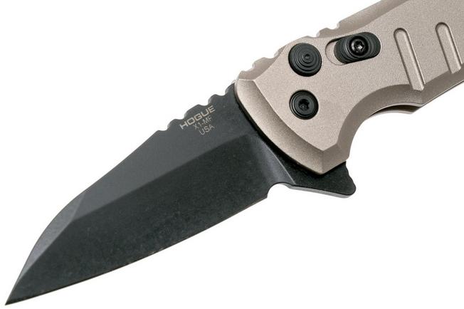 Bild für Hogue X1 Microflip Desert Tan, Black Wharncliffe Blade Taschenmesser 24167, Allen Elishewitz design