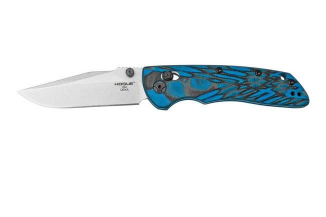 Hogue Deka 24273 G-Mascus Blue Lava G10, Allen Elishewitz, pocket knife |  Advantageously shopping at 