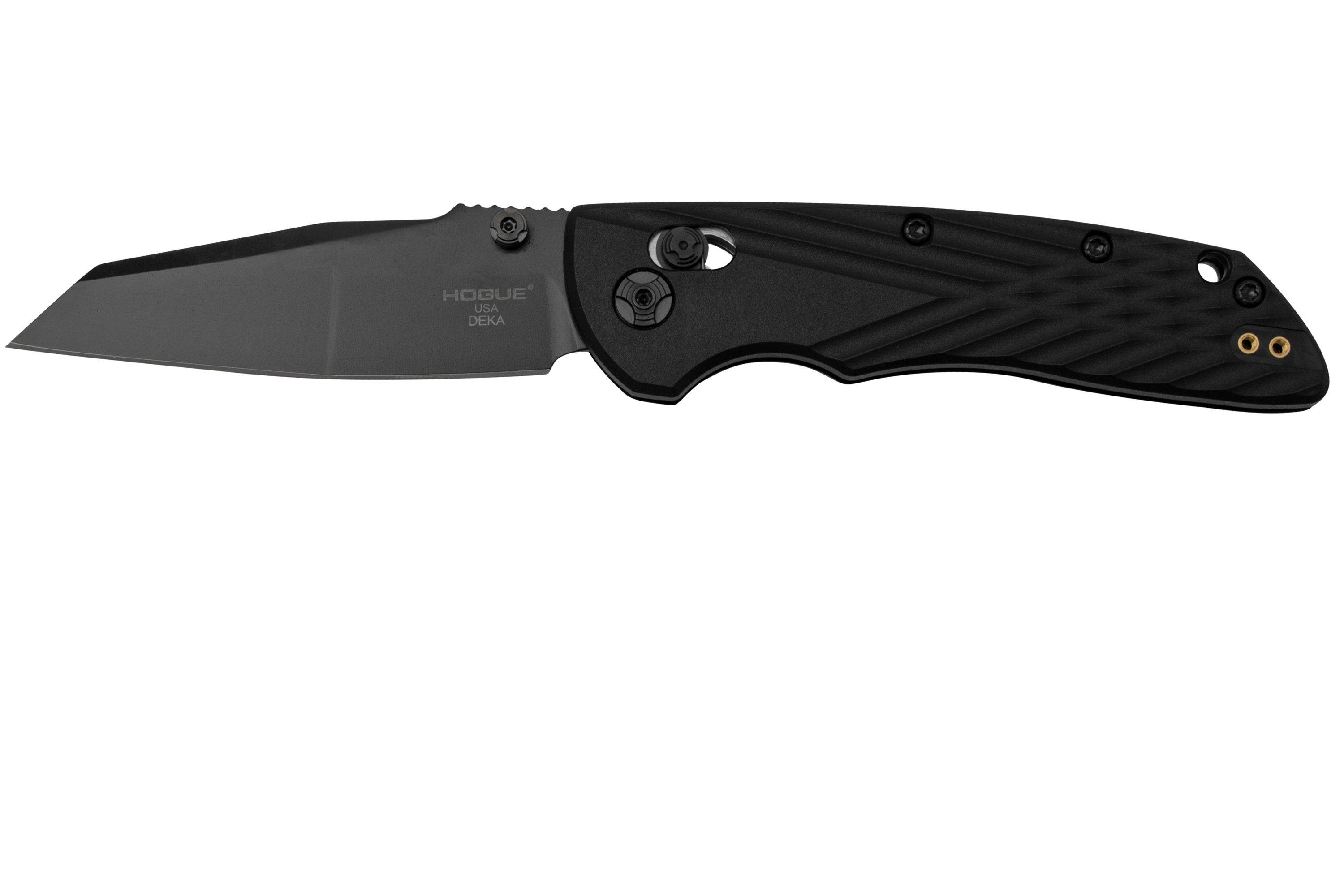 Hogue Deka 24366, All Black Polymer, Magnacut Wharncliffe, coltello da ...