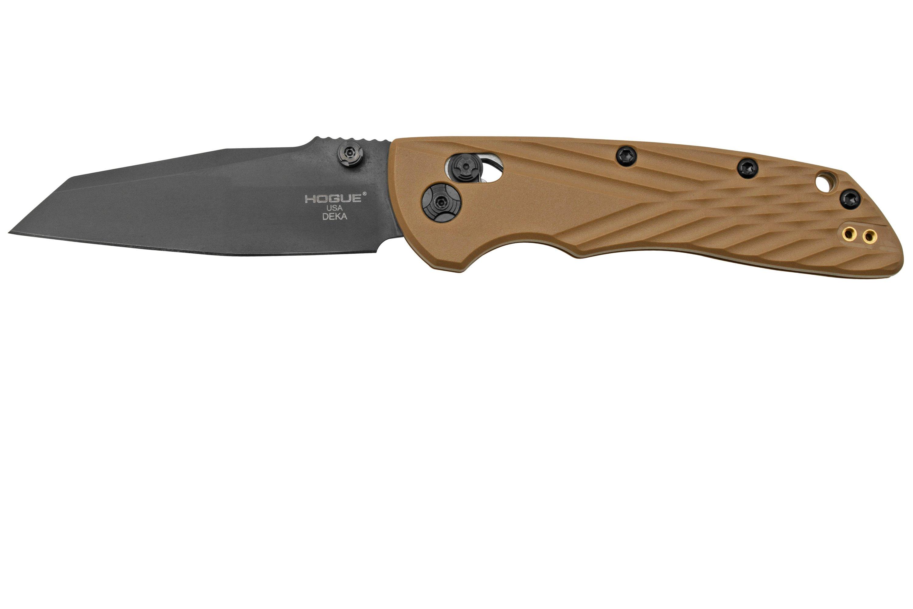 Hogue Deka 24367 Black Magnacut, Flat Dark Earth, Wharncliffe, coltello ...