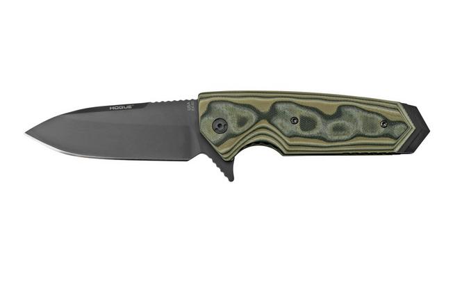 Imagen para Hogue EX-02 3.75" Droppoint Flipper, G10 G-Mascus Green 34218 navaja