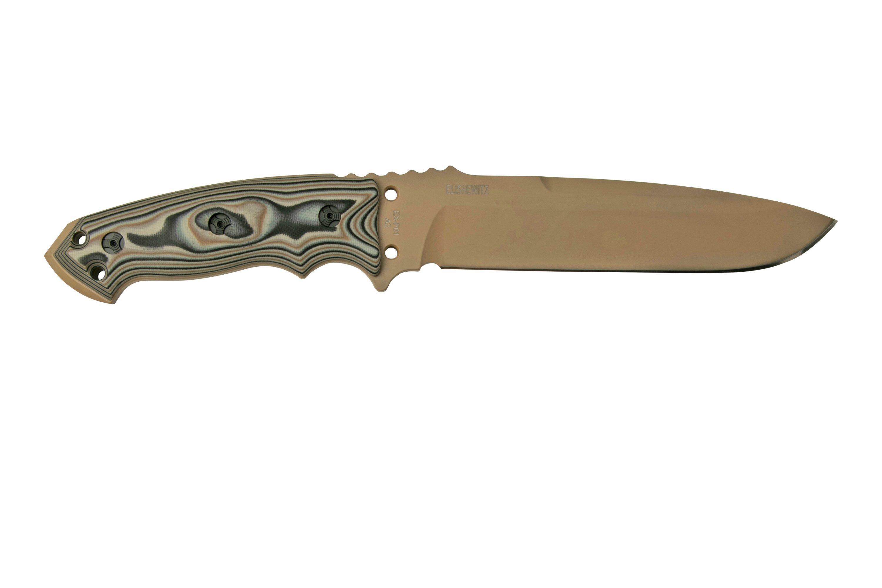 Hogue EXF01 7" GMascus Desert, A2steel, 35153 fixed knife