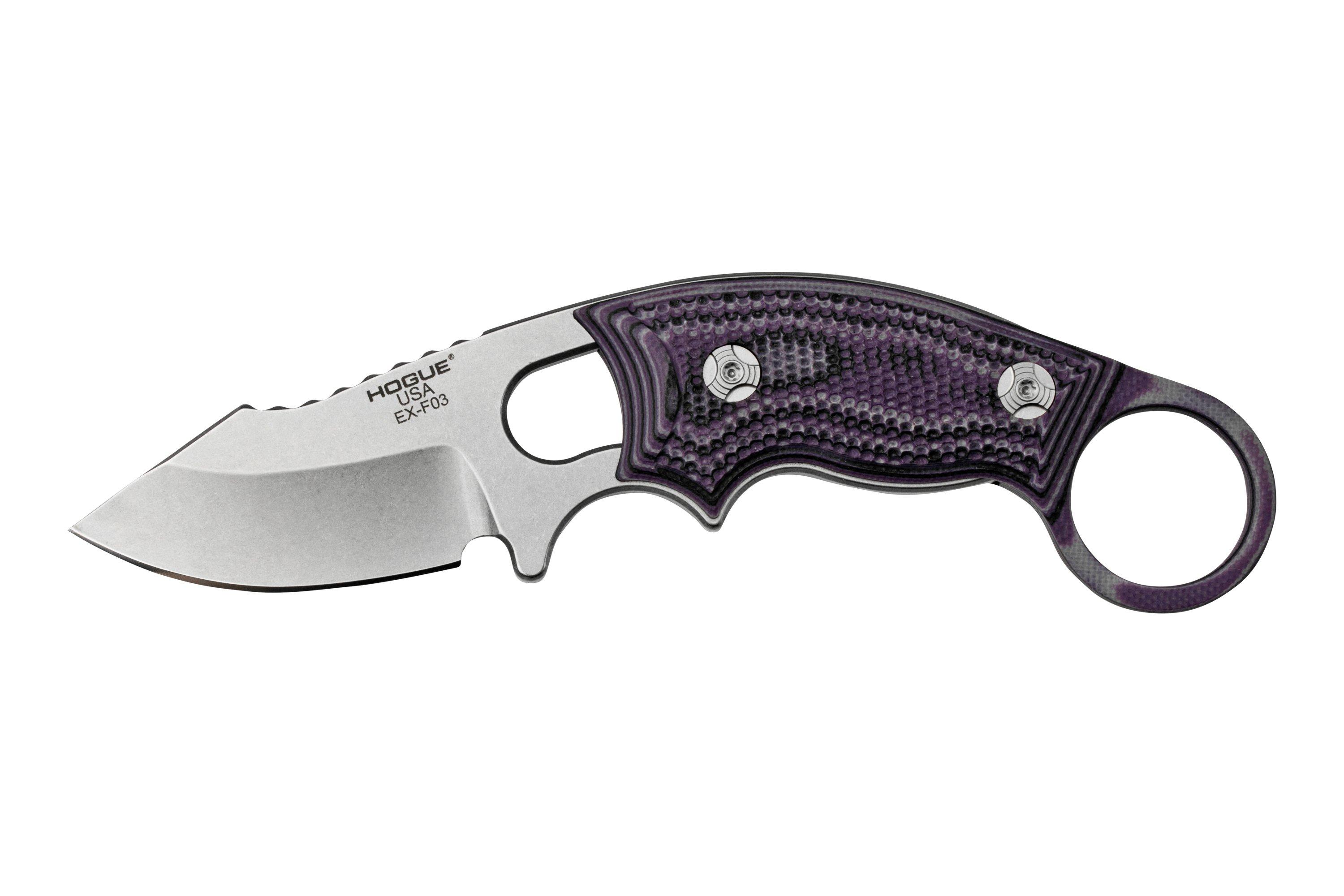 Hogue EX-F03 G-Mascus Purple, 35338 neck knife | Advantageously shopping at  