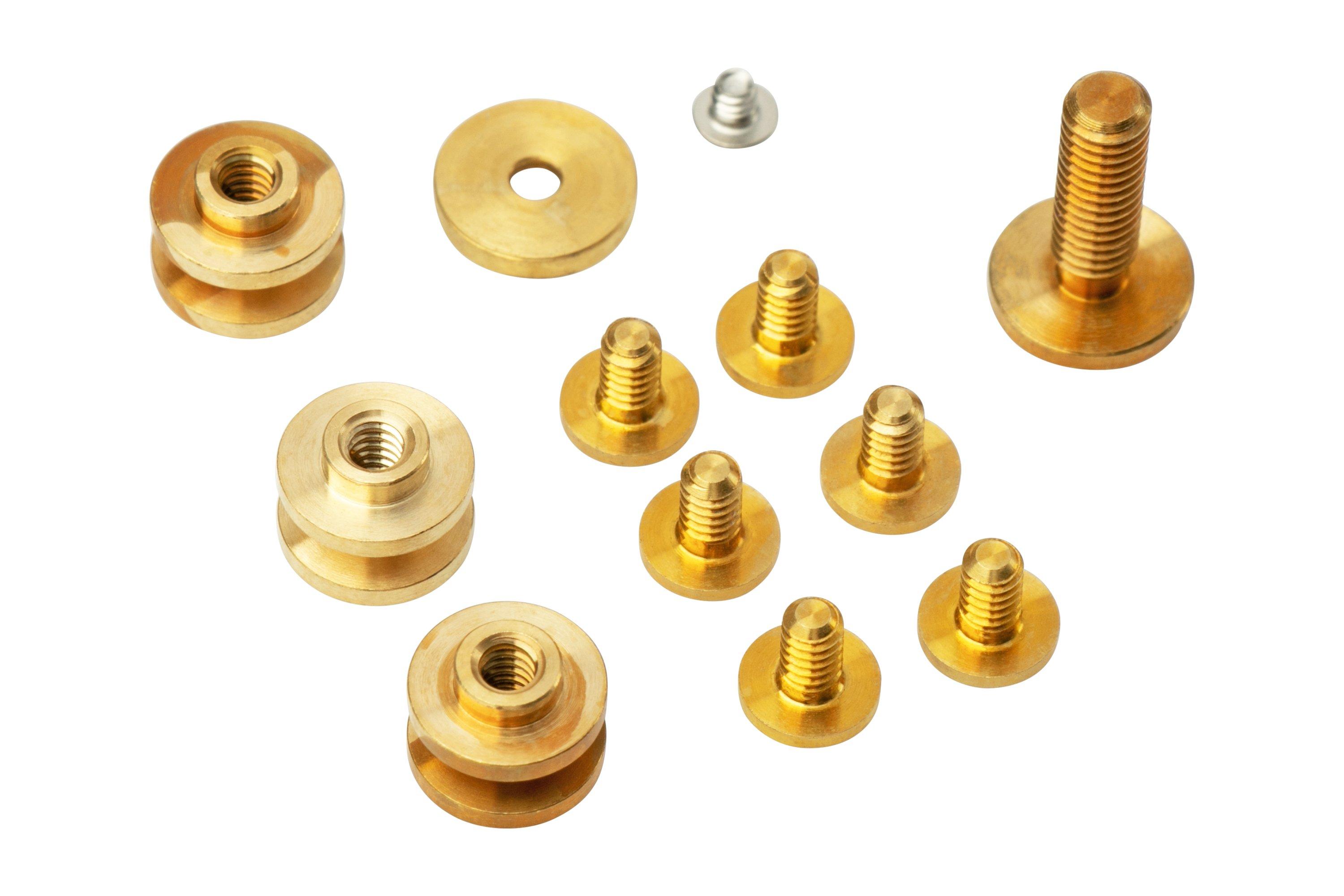 Rick Hinderer Complete Brass Hardware Set, Eklipse 3.5