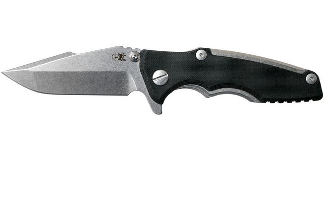 Image for Rick Hinderer Eklipse 3.0” Spanto, CPM S35VN, Black pocket knife