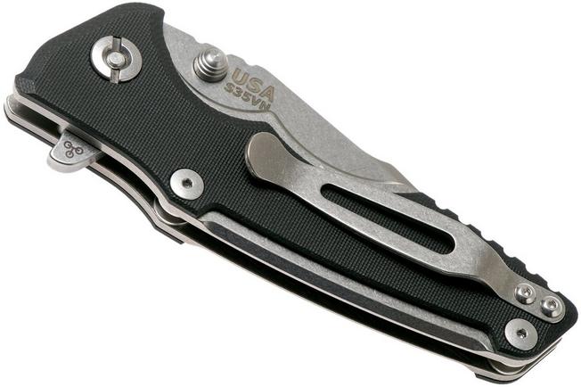 Image for Rick Hinderer Eklipse 3.0” Spanto, CPM S35VN, Black pocket knife