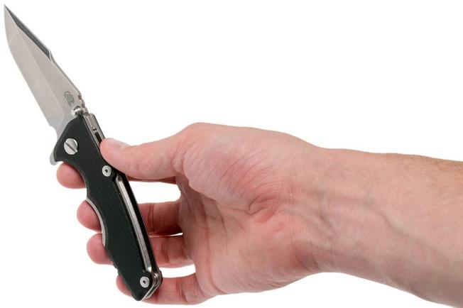 Image for Rick Hinderer Eklipse 3.0” Spanto, CPM S35VN, Black pocket knife