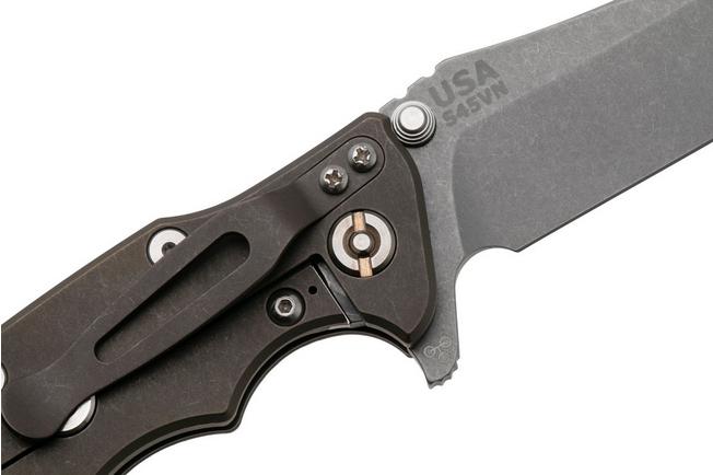 Afbeelding voor Rick Hinderer Eklipse 3.5" Spearpoint Battle Bronze S45VN, Titanium Black G10, zakmes