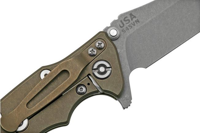 Rick Hinderer Eklipse 3.5” Spearpoint S45VN, Battle Bronze, Earth 