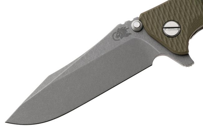 Afbeelding voor Rick Hinderer Eklipse 3.5" Spearpoint Battle Bronze S45VN, Titanium OD Green G10, zakmes