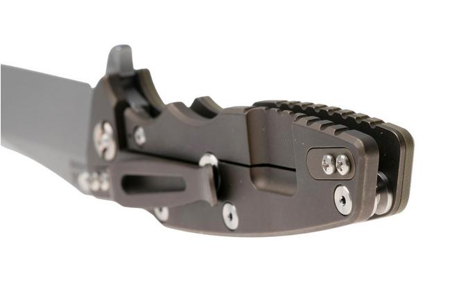 Afbeelding voor Rick Hinderer Eklipse 3.5" Spearpoint Battle Bronze S45VN, Titanium OD Green G10, zakmes