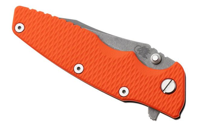Afbeelding voor Rick Hinderer Eklipse 3.5" Spearpoint Battle Bronze S45VN, Titanium Orange G10, zakmes