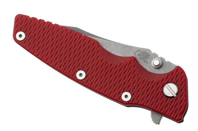 Afbeelding voor Rick Hinderer Eklipse 3.5" Spearpoint Battle Bronze S45VN, Titanium Red G10, zakmes
