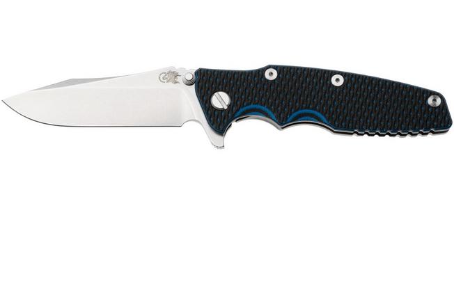 Bild für Rick Hinderer Eklipse 3.5" Spearpoint Stonewashed S45VN, Titanium Blue/Black G10, Taschenmesser