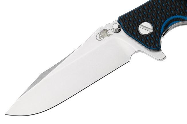 Bild für Rick Hinderer Eklipse 3.5" Spearpoint Stonewashed S45VN, Titanium Blue/Black G10, Taschenmesser