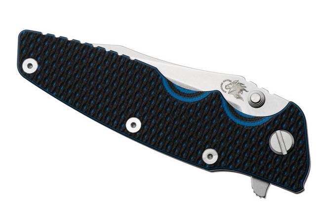 Bild für Rick Hinderer Eklipse 3.5" Spearpoint Stonewashed S45VN, Titanium Blue/Black G10, Taschenmesser
