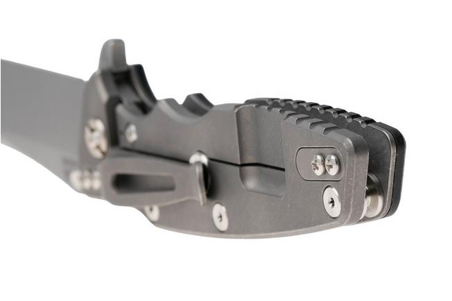 Afbeelding voor Rick Hinderer Eklipse 3.5" Spearpoint Working Finish S45VN, Titanium Black G10, zakmes