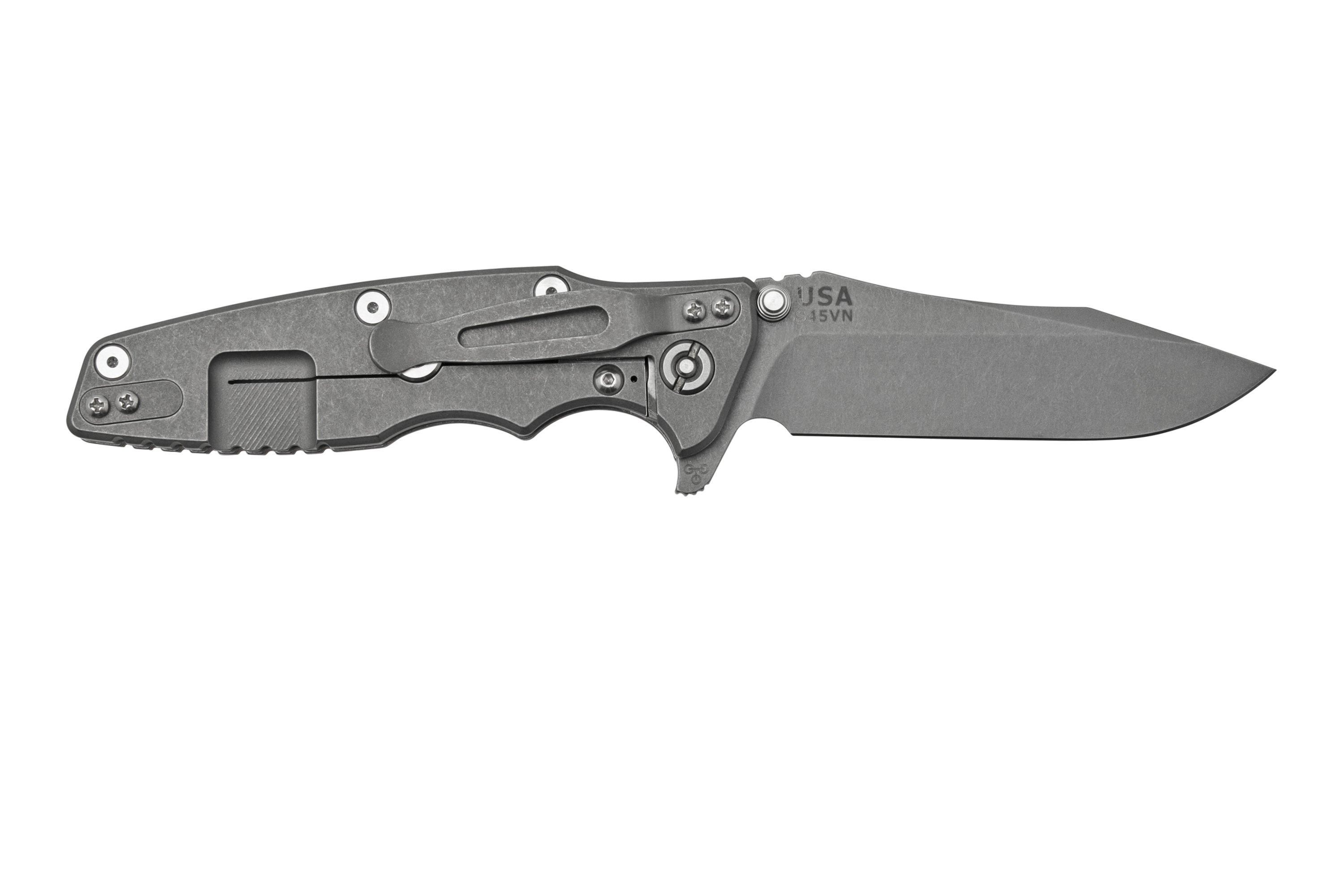 Rick Hinderer Eklipse 3.5” Spearpoint S45VN, Working Finish, Orange G10