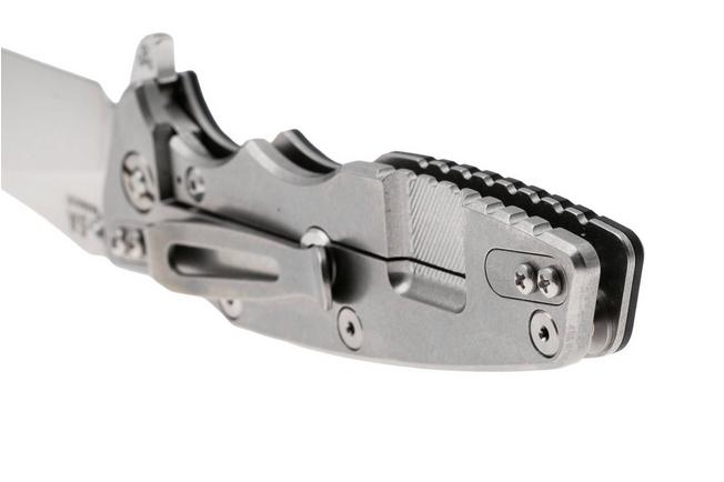 Afbeelding voor Rick Hinderer Eklipse 3.5" Skinny Slicer, Hollow Grind Stonewash Magnacut, Black G10, zakmes