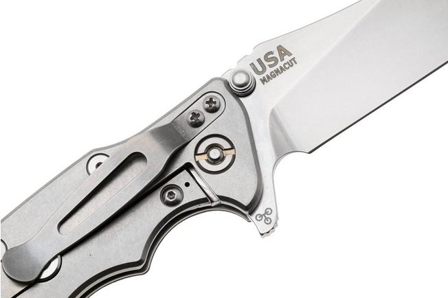 Afbeelding voor Rick Hinderer Eklipse 3.5" Skinny Slicer, Hollow Grind Stonewash Magnacut, Black G10, zakmes