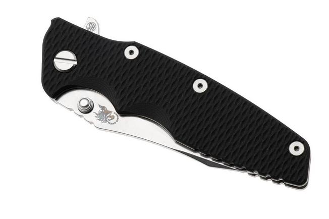 Afbeelding voor Rick Hinderer Eklipse 3.5" Skinny Slicer, Hollow Grind Stonewash Magnacut, Black G10, zakmes