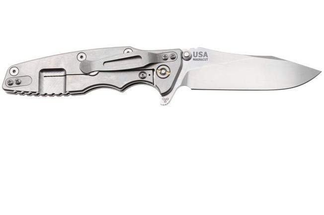 Afbeelding voor Rick Hinderer Eklipse 3.5" Skinny Slicer, Hollow Grind Stonewash Magnacut, OD Green G10, zakmes