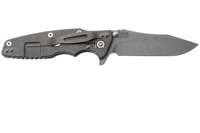 Afbeelding voor Rick Hinderer Eklipse 3.5 Skinny Slicer, EK35MG-WFBL-G10, Stonewashed CPM MagnaCut, Tri-Way Blue G10 zakmes