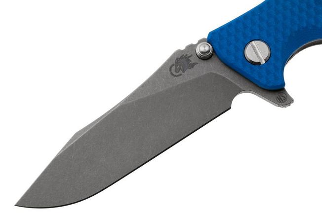 Afbeelding voor Rick Hinderer Eklipse 3.5 Skinny Slicer, EK35MG-WFBL-G10, Stonewashed CPM MagnaCut, Tri-Way Blue G10 zakmes