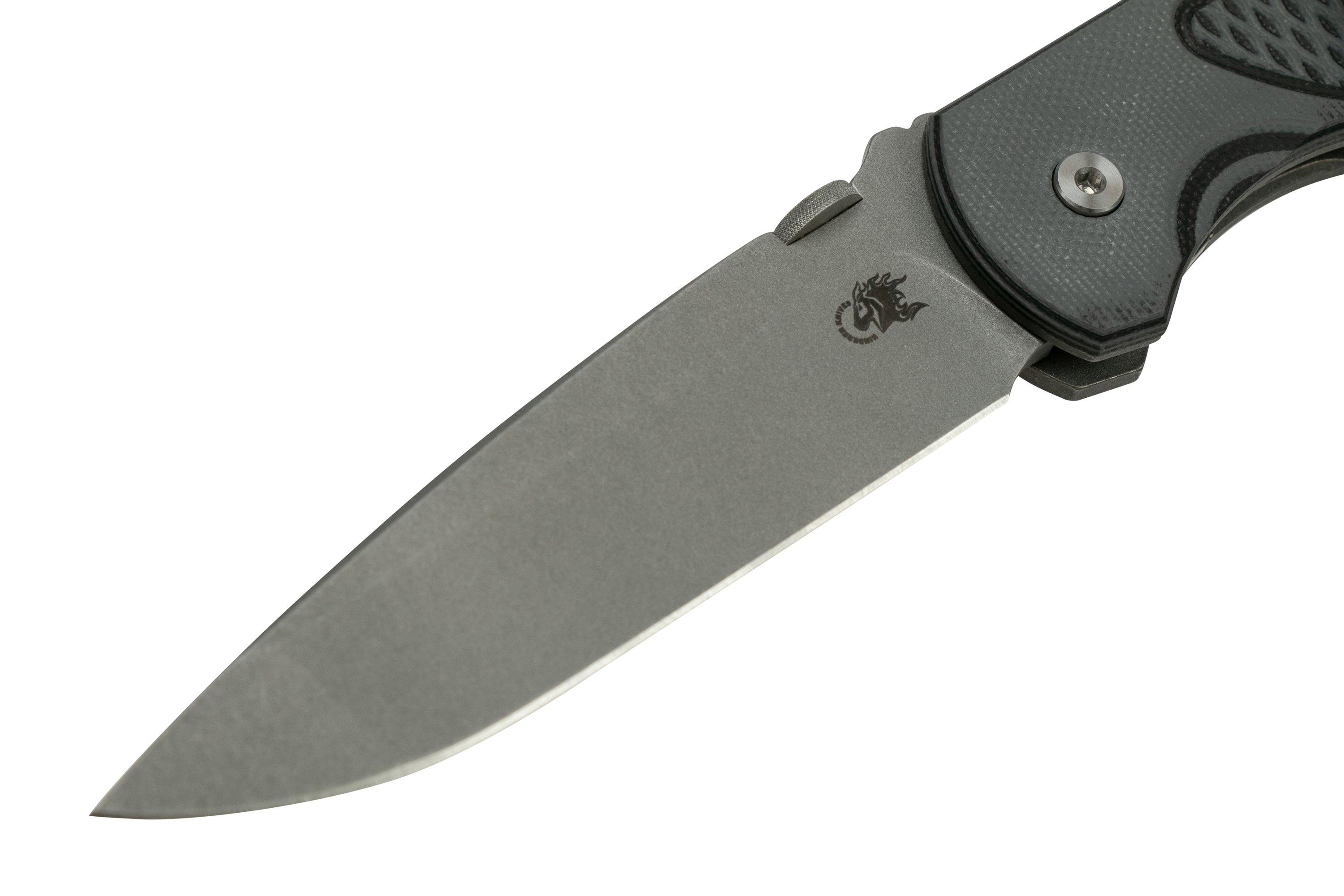 Rick Hinderer Firetac Spanto Acid Stonewash, Working Finish Grey Black