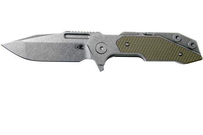 Image for Rick Hinderer Fulltrack Spanto S35VN OD Green G10 pocket knife