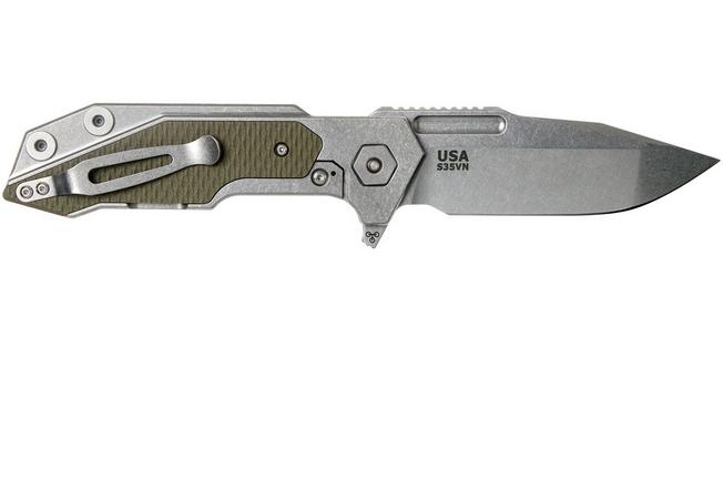 Image for Rick Hinderer Fulltrack Spanto S35VN OD Green G10 pocket knife
