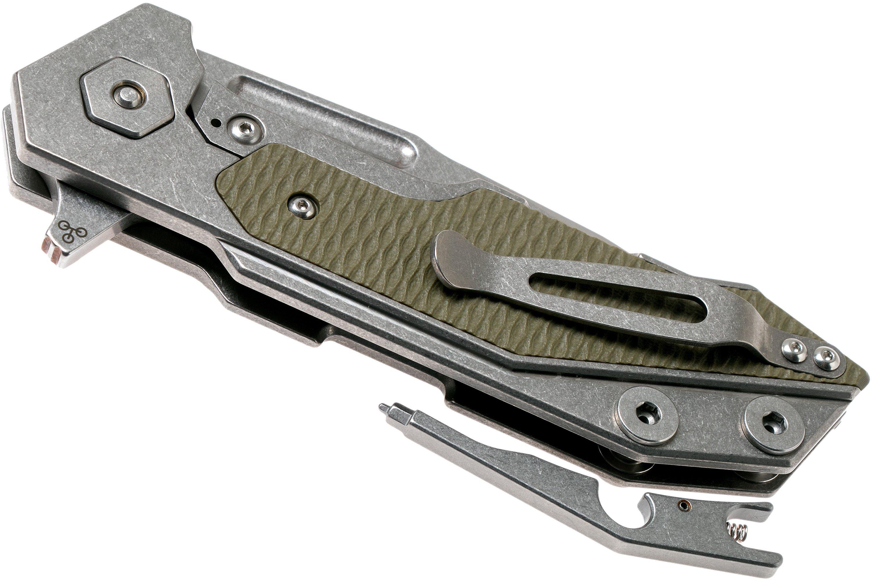 Rick Hinderer Fulltrack Spanto S35VN OD Green G10 pocket knife