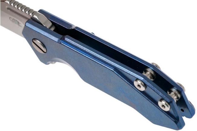 Image for Rick Hinderer Half Track Blue Ti 2.75" stonewashed pocket knife