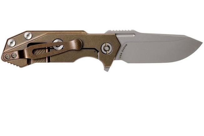 Image for Rick Hinderer Half Track Bronze Ti 2.75" stonewashed pocket knife