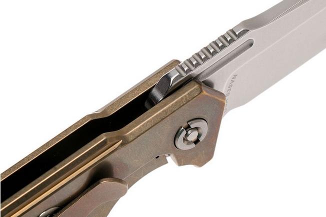 Image for Rick Hinderer Half Track Bronze Ti 2.75" stonewashed pocket knife