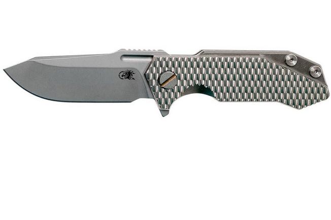 Image for Rick Hinderer Half Track Textured Ti 2.75" stonewashed pocket knife