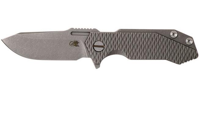 Image for Rick Hinderer Half Track Textured Ti 2.75" Working Finish pocket knife