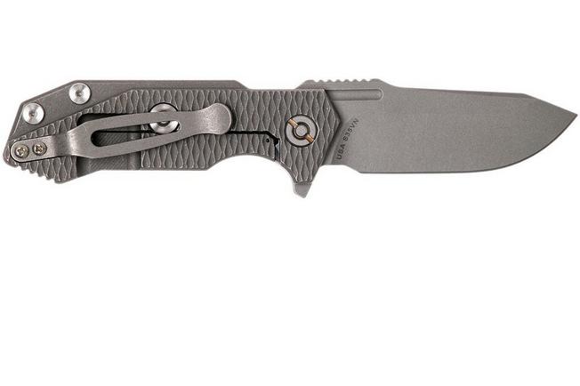 Image for Rick Hinderer Half Track Textured Ti 2.75" Working Finish pocket knife