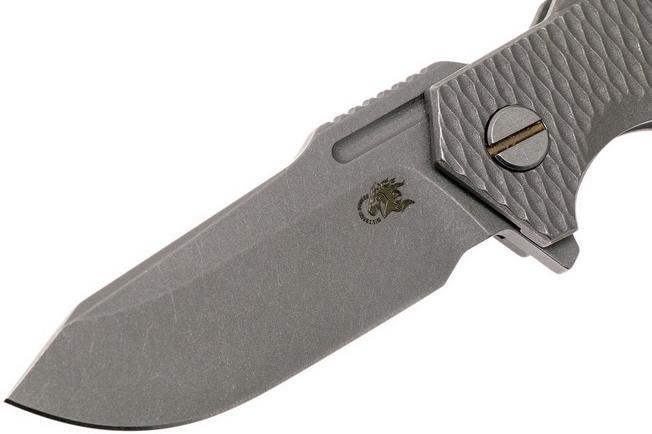 Image for Rick Hinderer Half Track Textured Ti 2.75" Working Finish pocket knife