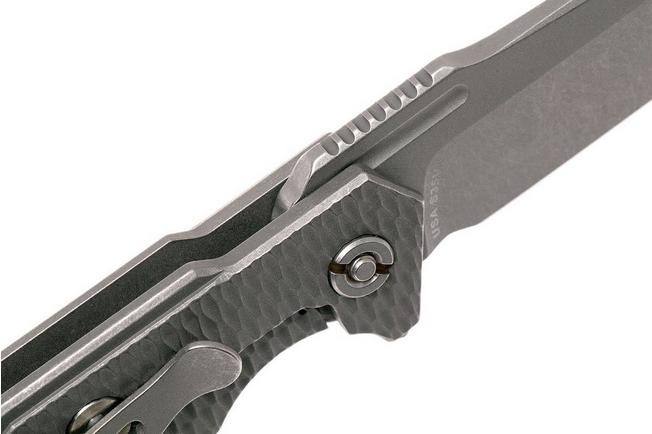 Image for Rick Hinderer Half Track Textured Ti 2.75" Working Finish pocket knife